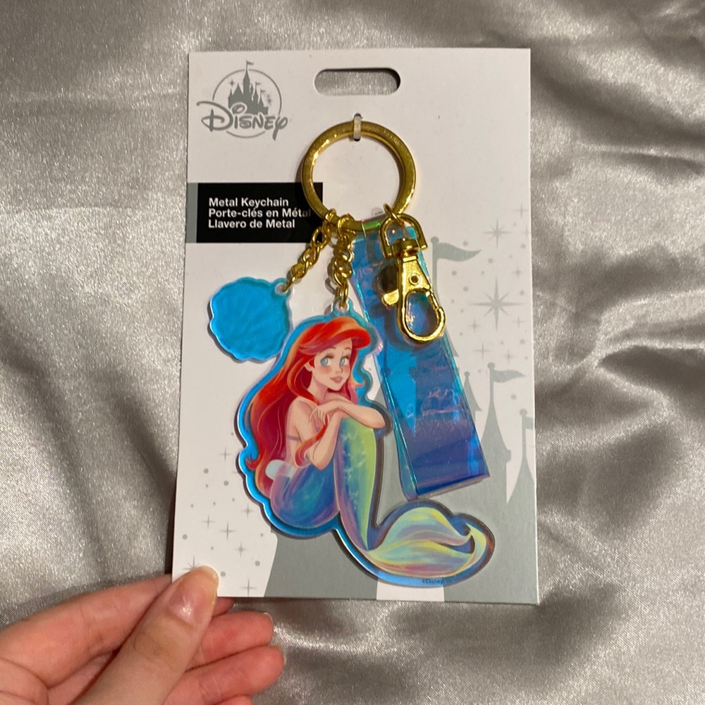 Disney’s The Little Mermaid Gold Metal Keychain